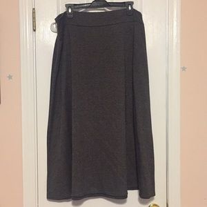 A Line Soft Gray Skirt